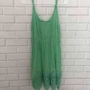 Umgee light green spaghetti strap lace sundress